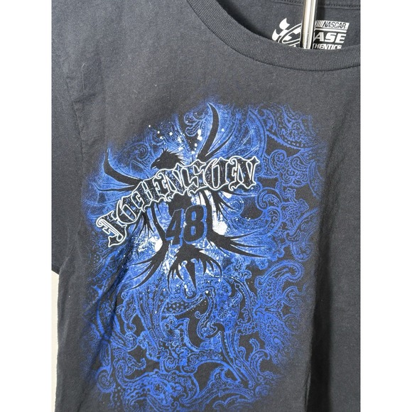 Vintage‎ Women's Jimmy Johnson #48 T-Shirt Crop Top Size 2XL Official Nascar - Picture 2 of 6